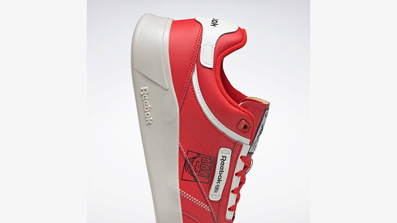Keith Haring x Reebok Club C Legacy Red GZ1459 rear