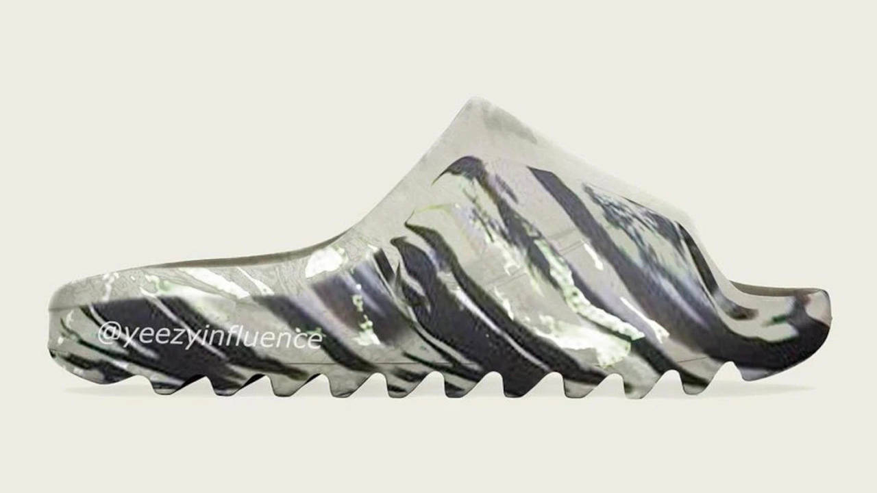 This Yeezy Slide MX Is Giving Us Serious "Zebra" Vibes