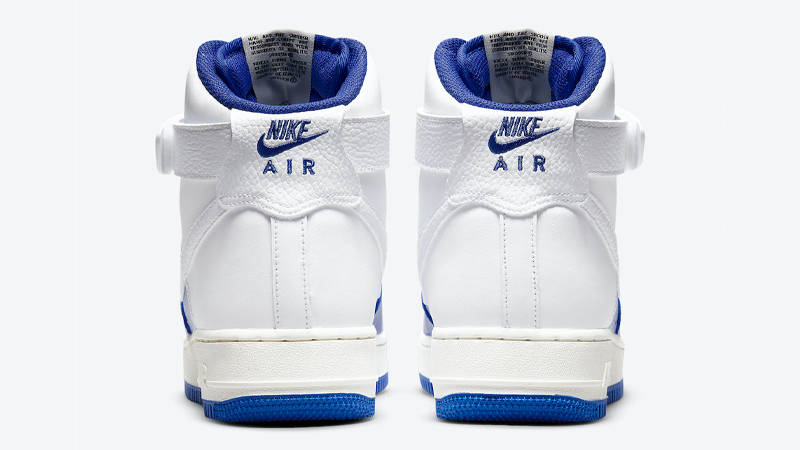 NBA x Nike Air Force 1 High Royal White Back