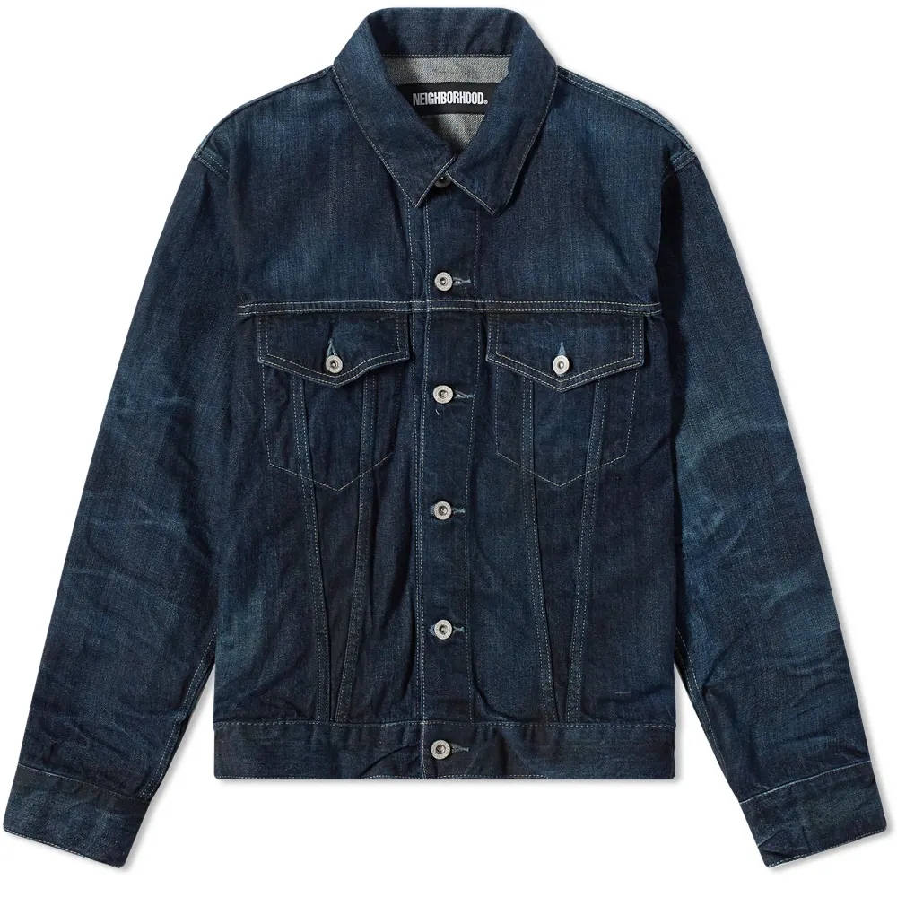 Neighborhood Stockman Washed Denim Jacket - Indigo | The Sole Supplier