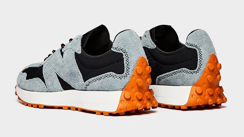 New Balance 327 Grey Black Back