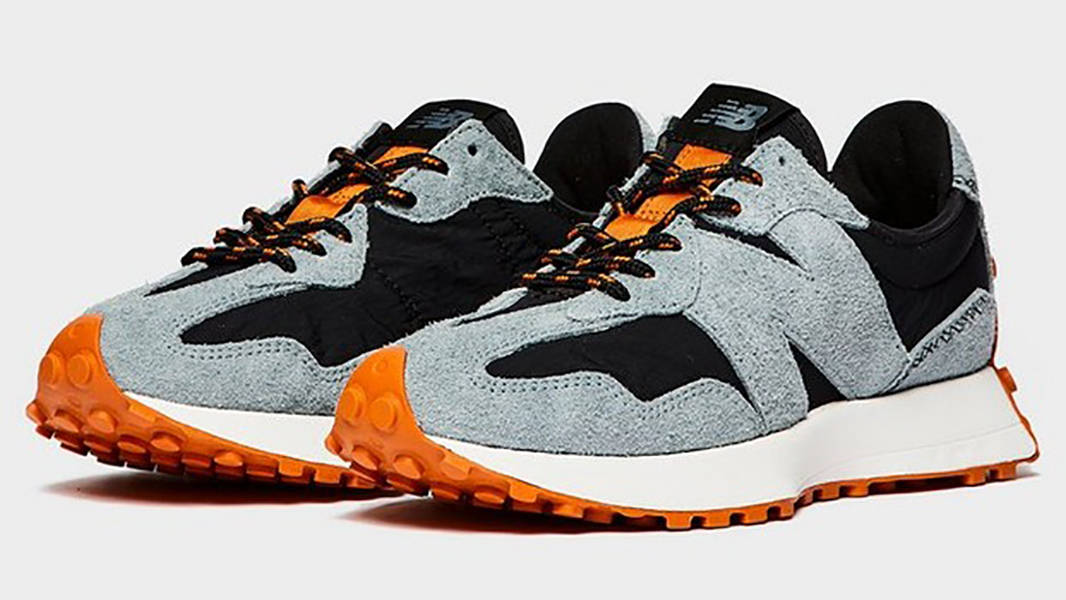 New Balance 327 Grey Black Side