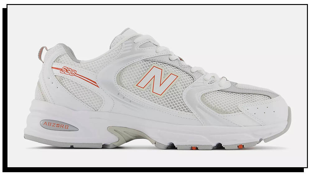 New Balance 327 White Orange