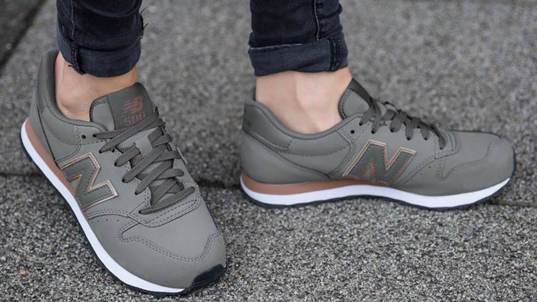 New Balance 500 Classic Grey Rose Gold