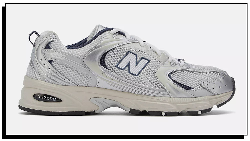 New Balance 530 Silver Metallic Navy