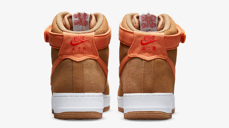 Nike Air Force 1 High Brown Orange Back