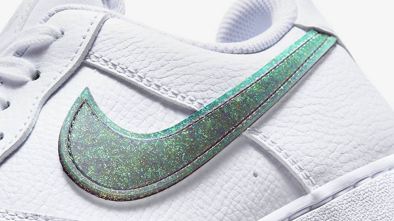 Nike Air Force 1 Low Glitter Swoosh DH4407-100 Detail