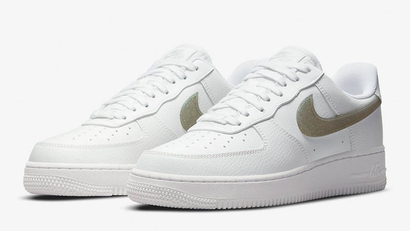 Nike Air Force 1 Low Glitter Swoosh White DH4407-101 front