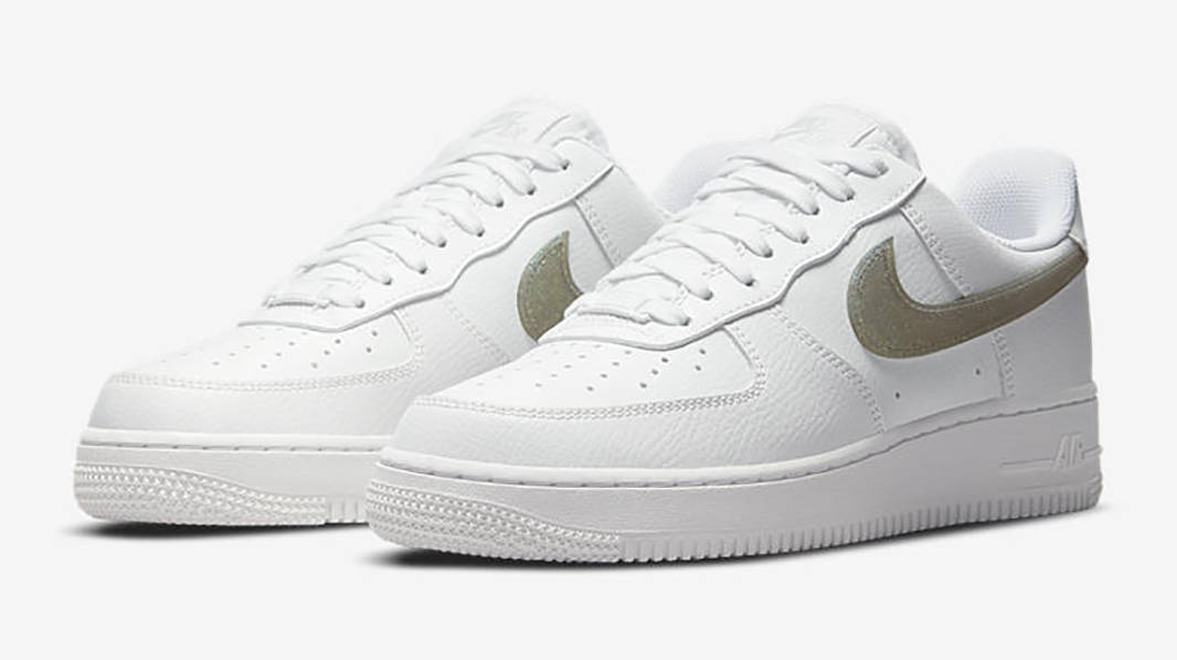 Nike Air Force 1 Low Glitter Swoosh Yellow DH4407-101 Side
