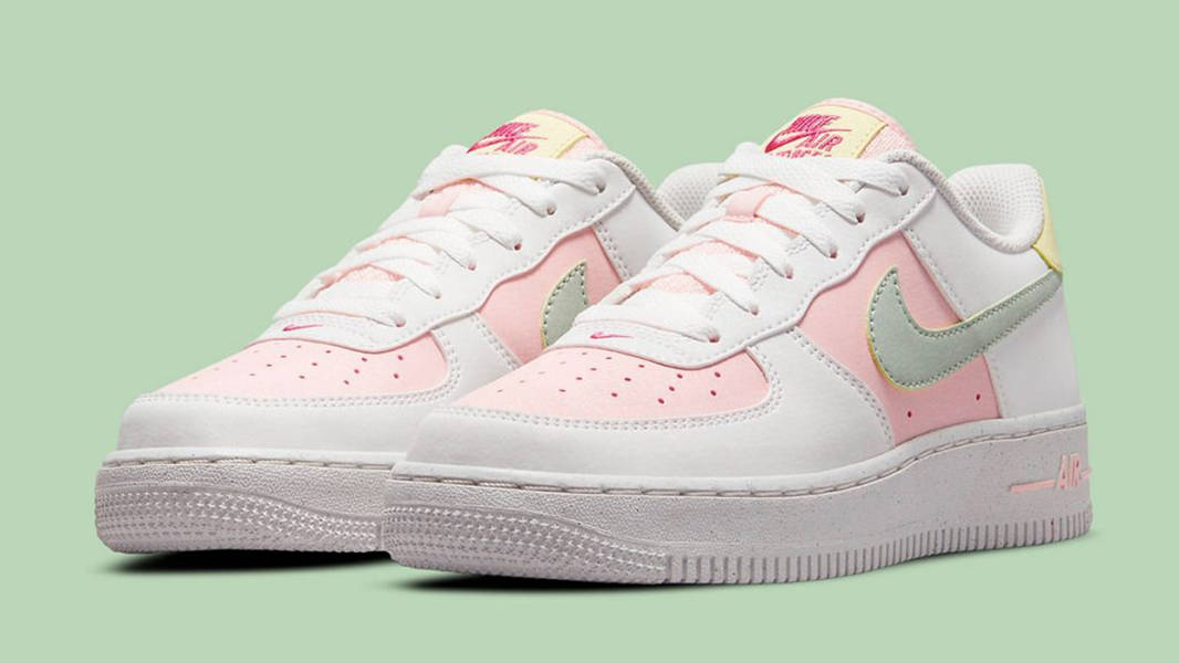 Nike Air Force 1 Low GS White Pink DR4853-100 Front