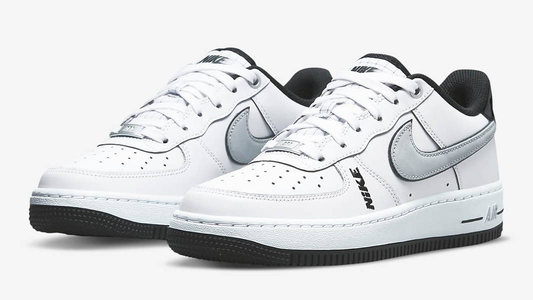 Nike Air Force 1 LV8 GS White Grey Black