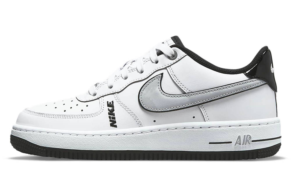 Buy Air Force 1 Mid LV8 GS 'White Black' - AV3803 100, GOAT