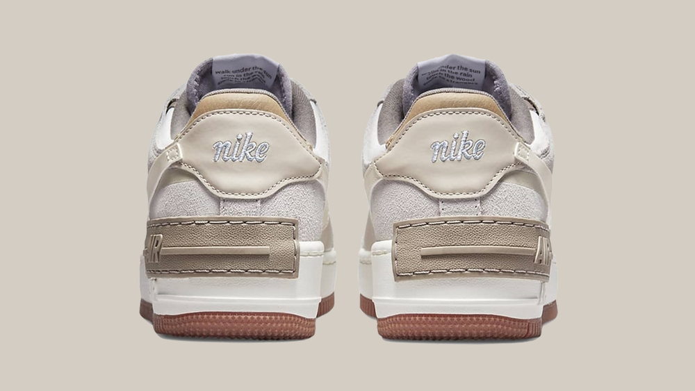 Nike Air Force 1 Shadow Sail Grey Ivory heel Nike Air Force 1 Shadow Sail Grey Ivory heel