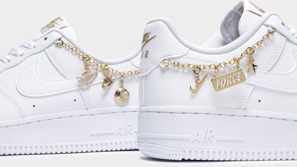 Nike Air Force 1 White Gold Lucky Charms 1 Nike Air Force 1 White Gold Lucky Charms 1