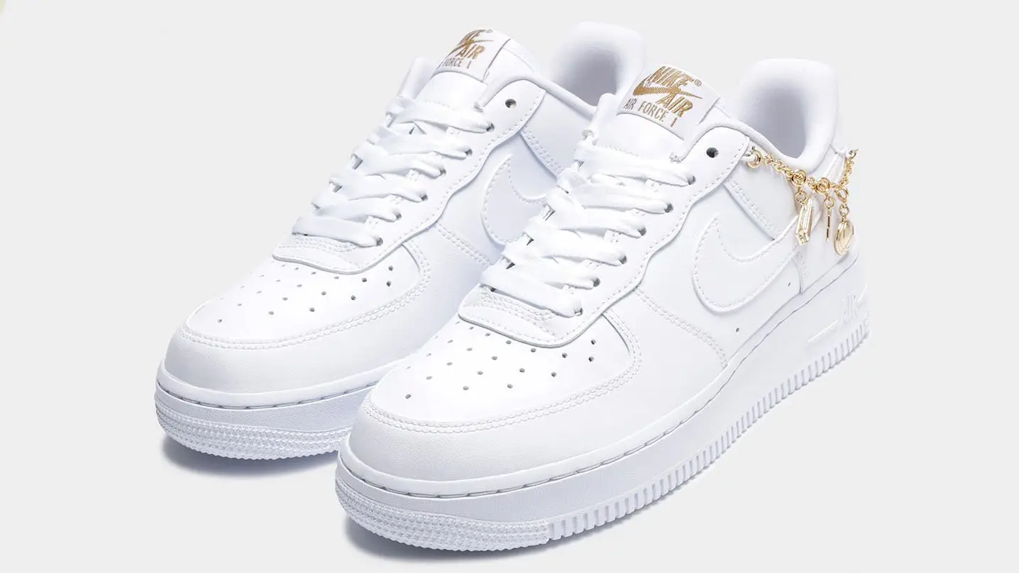 Gleaming Gold Details Decorate This Latest Luxe Air Force 1 | The Sole ...