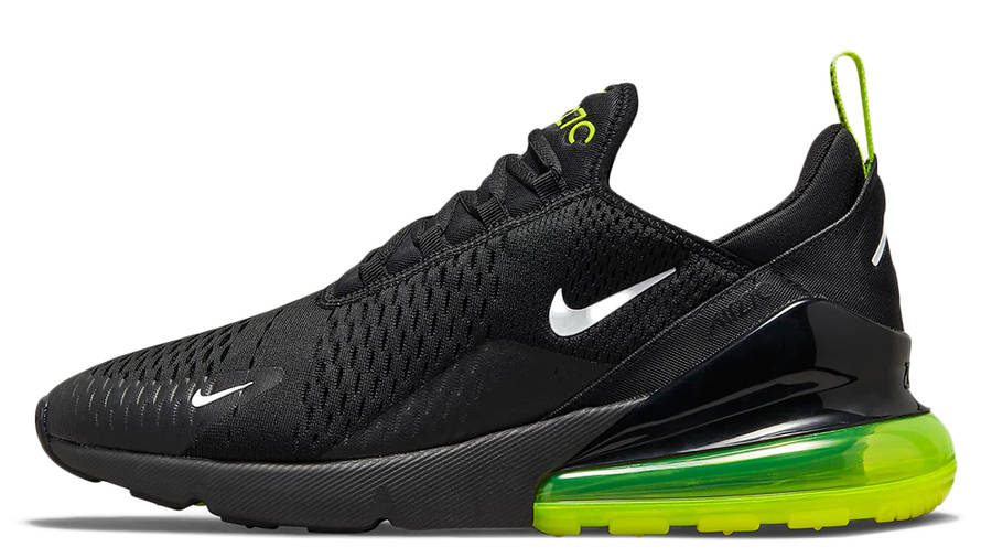 nike air max 270 black volt green