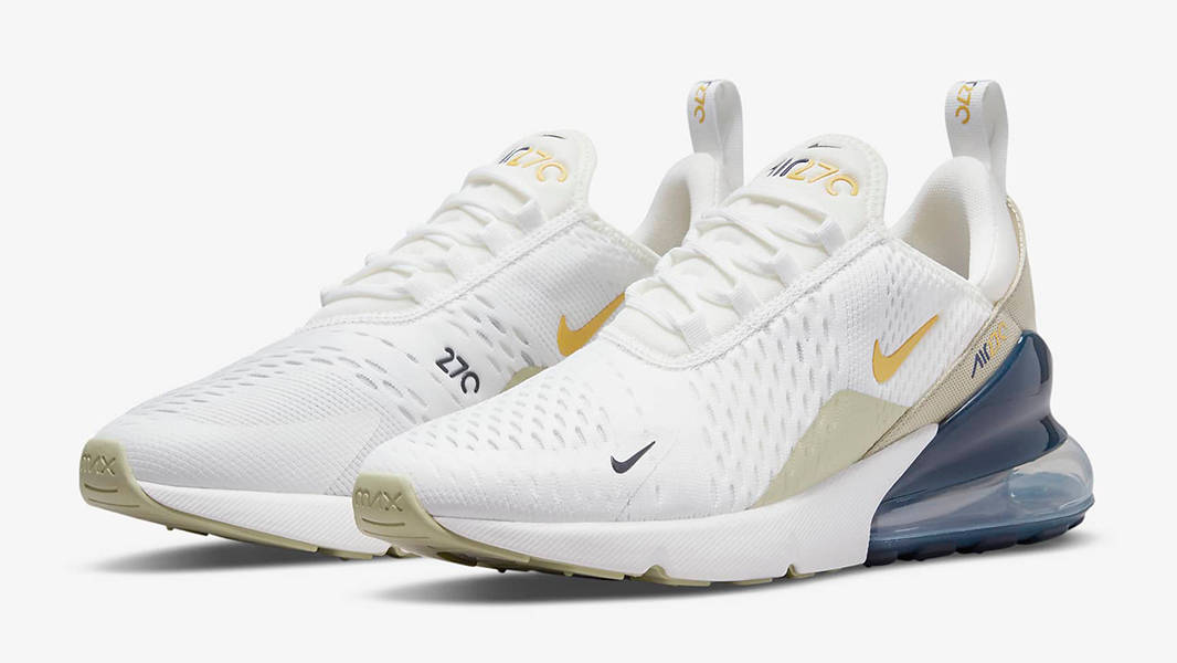 airmax 270 white silver navy