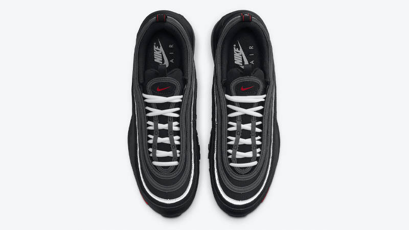 Air max 97 black 2024 and white and red