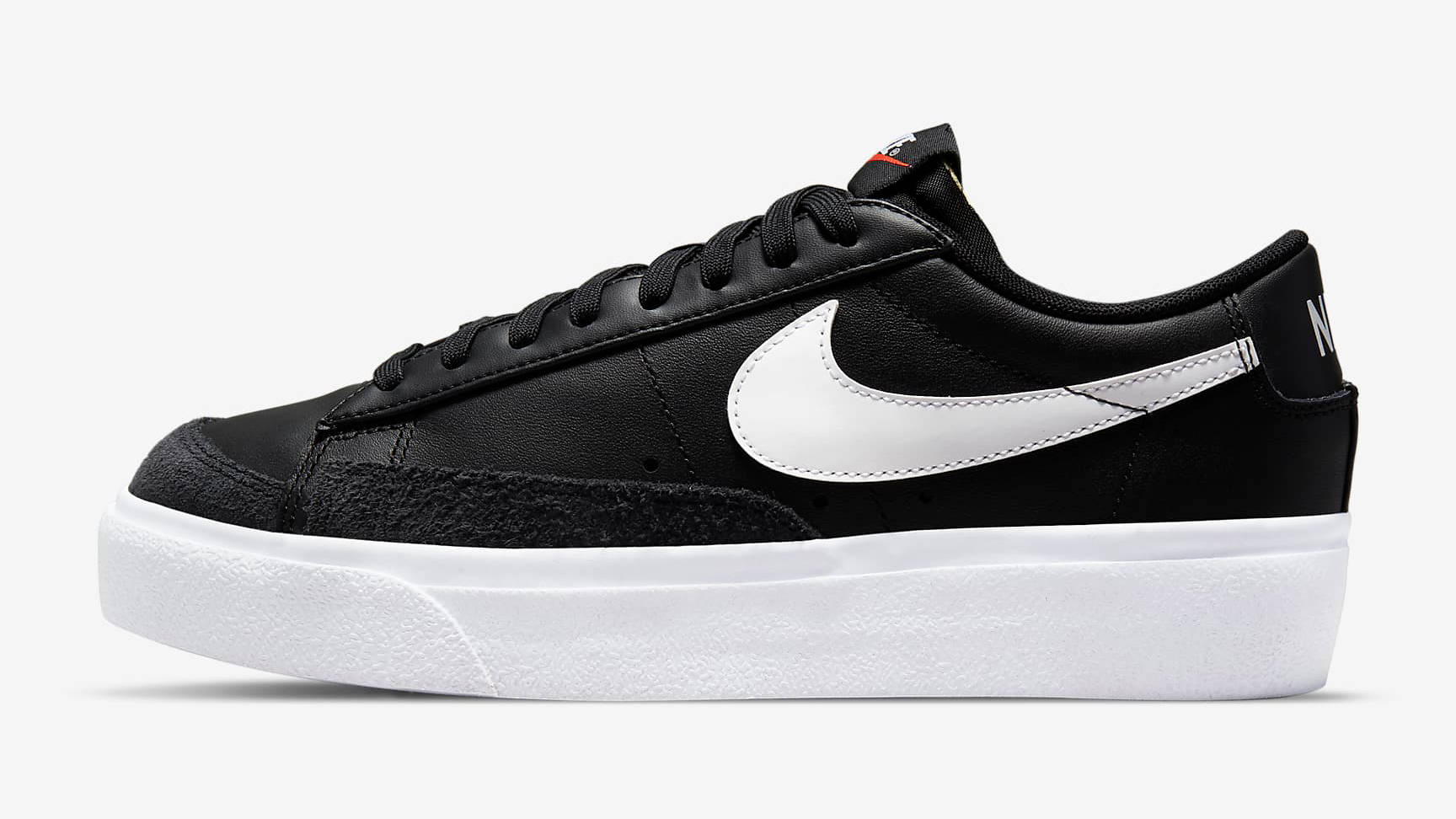 Nike Blazer Low Platform Black White