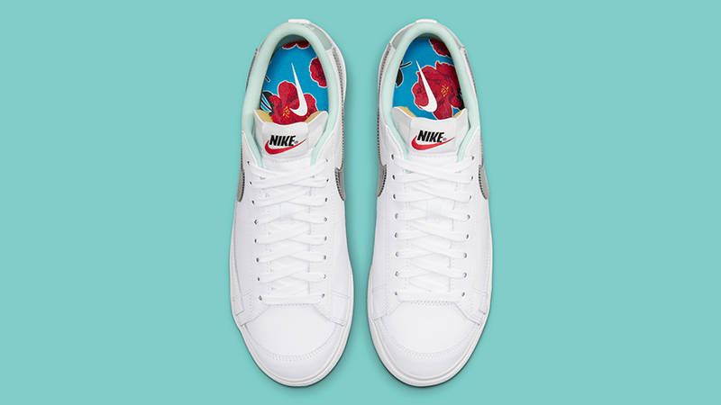 Nike Blazer Low Platform White Floral