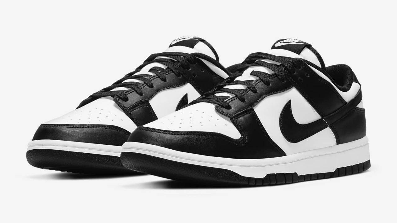 black and white dunk low restock