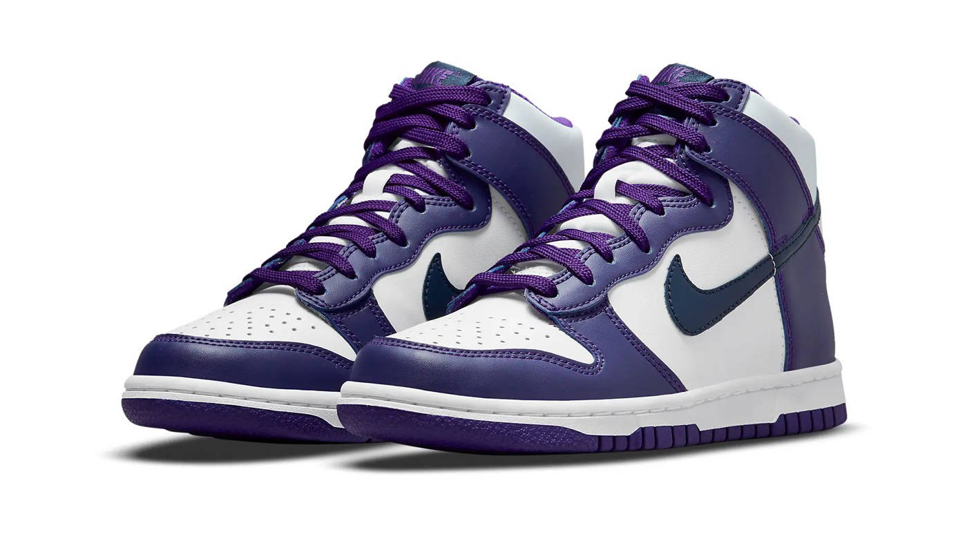 Nike Dunk High Navy Court Purple