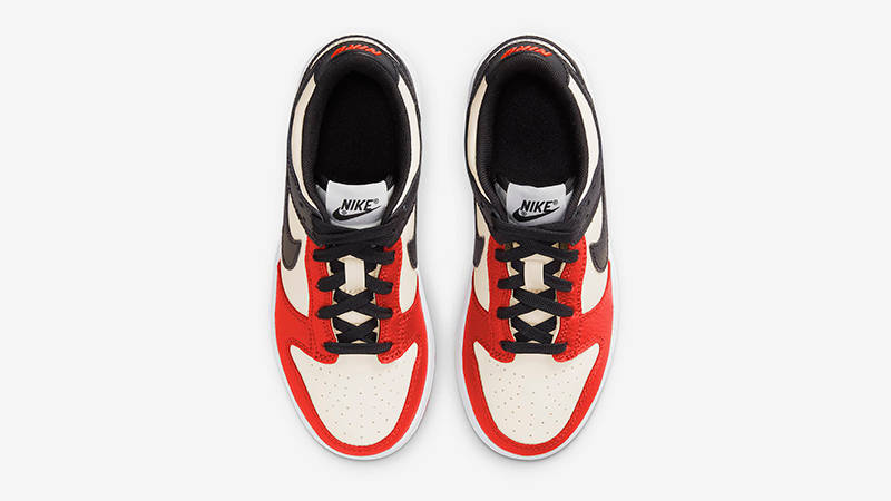 Nike Dunk Low GS Sail Black Red