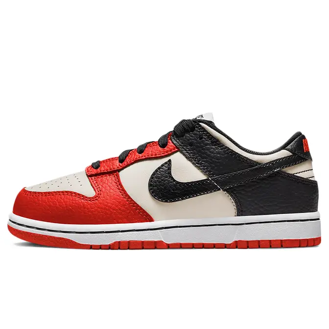 Nike Dunk Low GS Sail Black Red | Where To Buy | DC9564-100 | The Sole ...