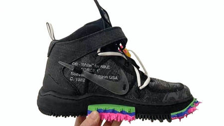 nike off white air force 1 mid black