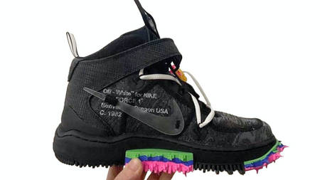 A Sneak Peek at the Off-White x Nike Air Force 1 Mid "Black" A Sneak Peek at the Off-White x Nike Air Force 1 Mid "Black"