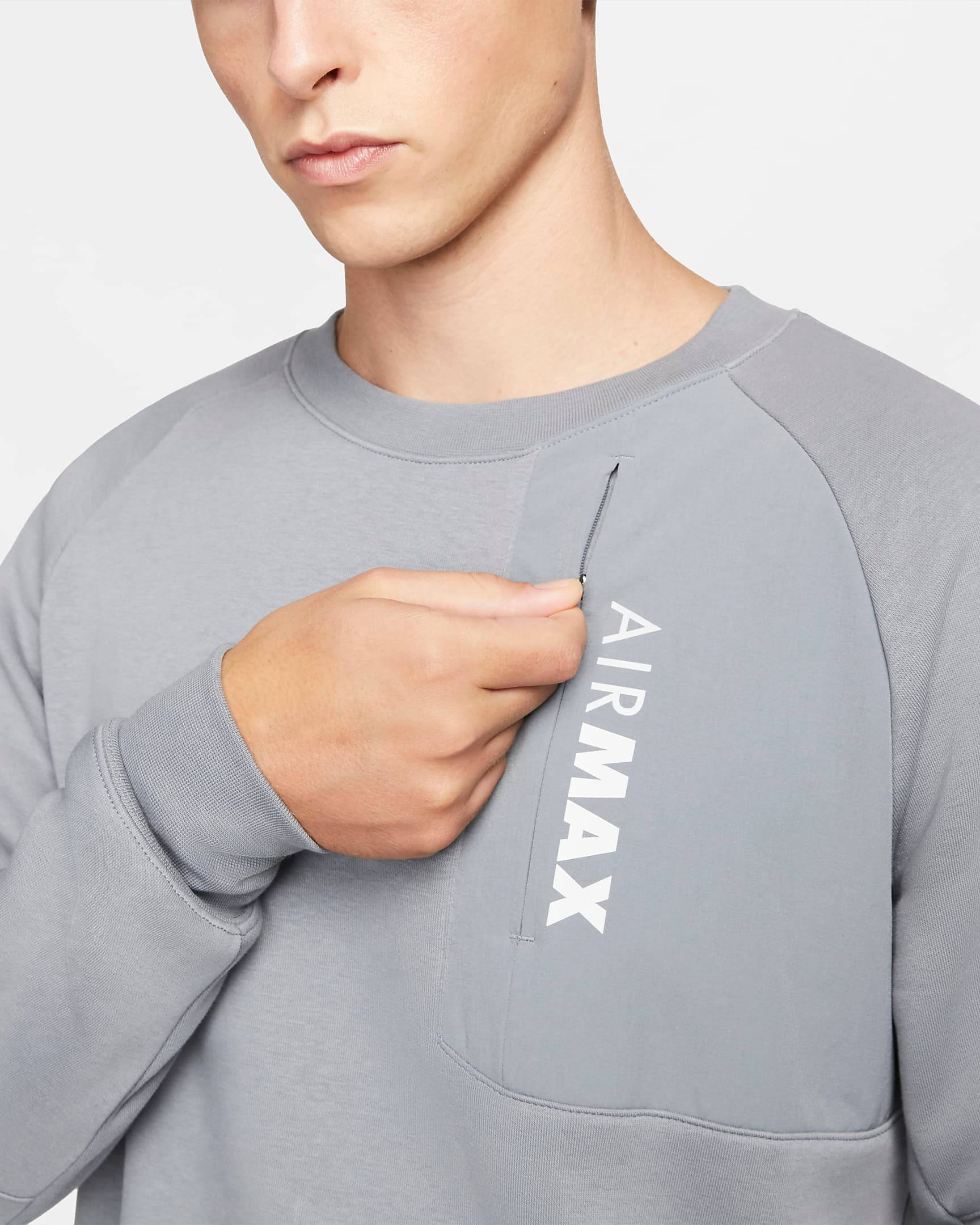 air max fleece crew sweatshirt