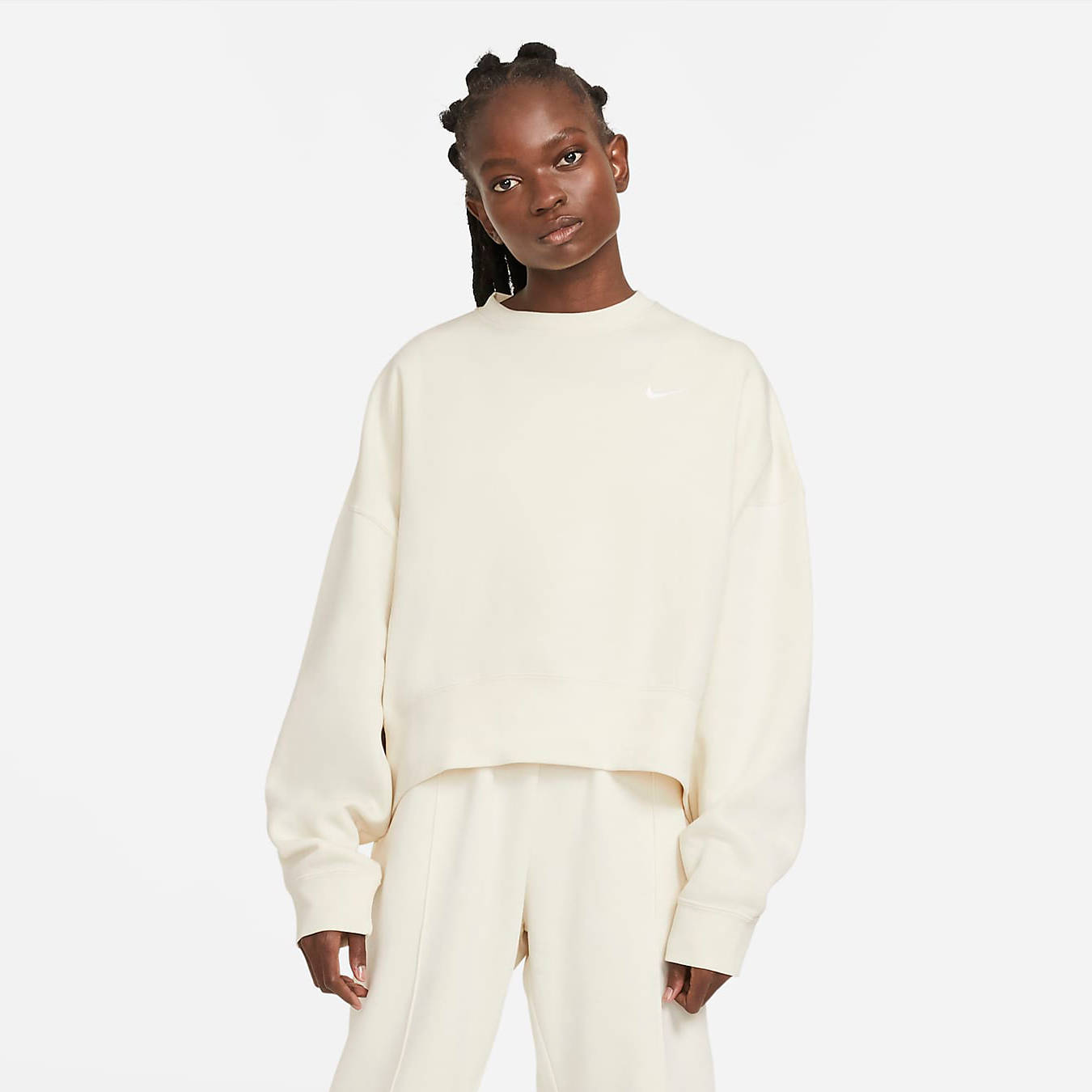 Nike Sportswear Essential Women’s Fleece Crew Cream