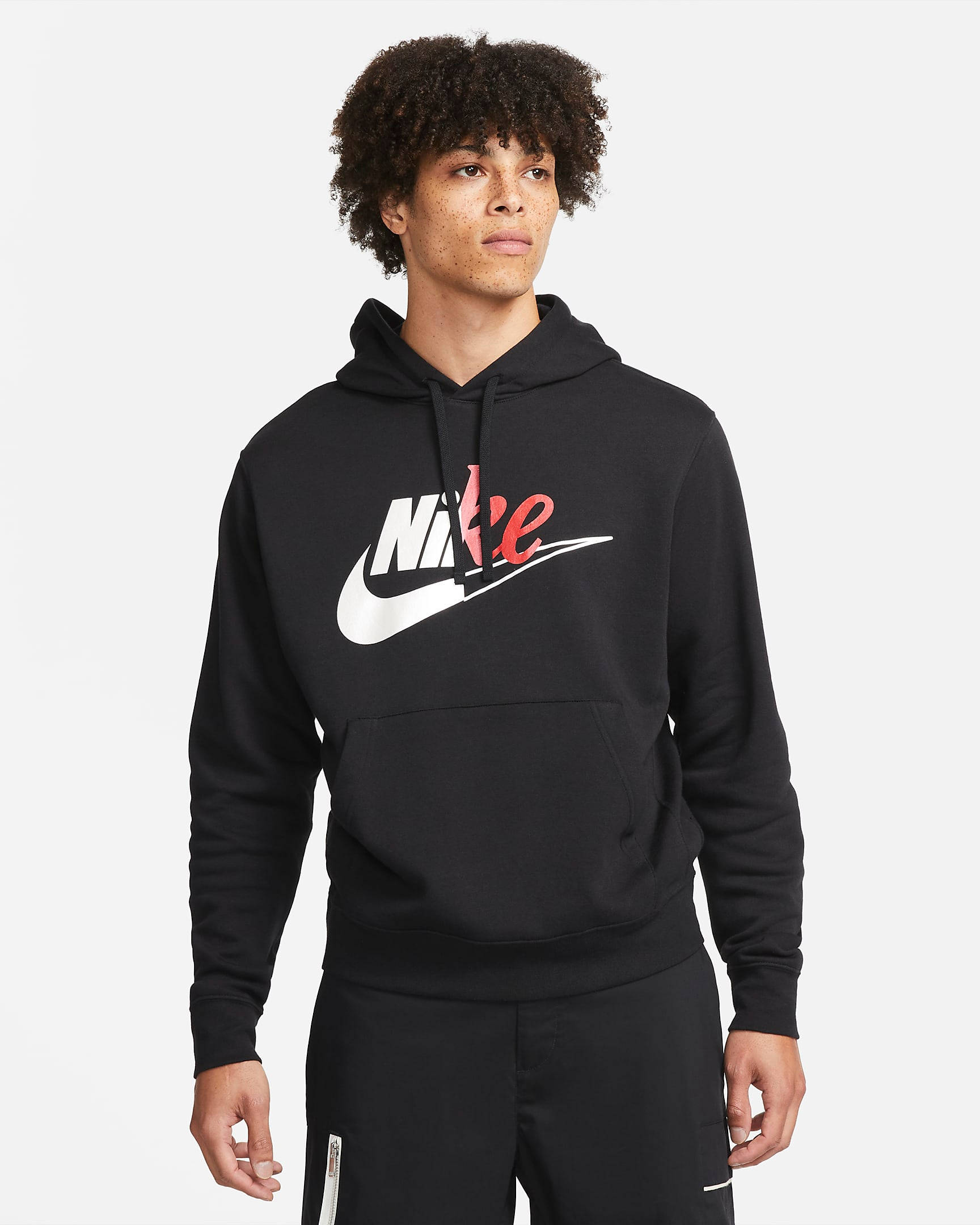 nike sportswear logo hoodie