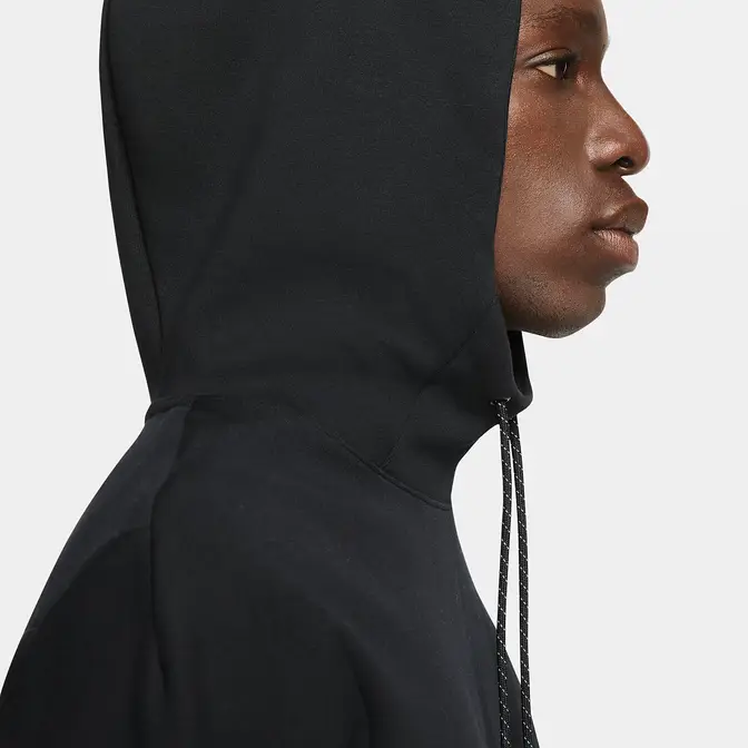 Nike taping pullover hoodie hotsell in black