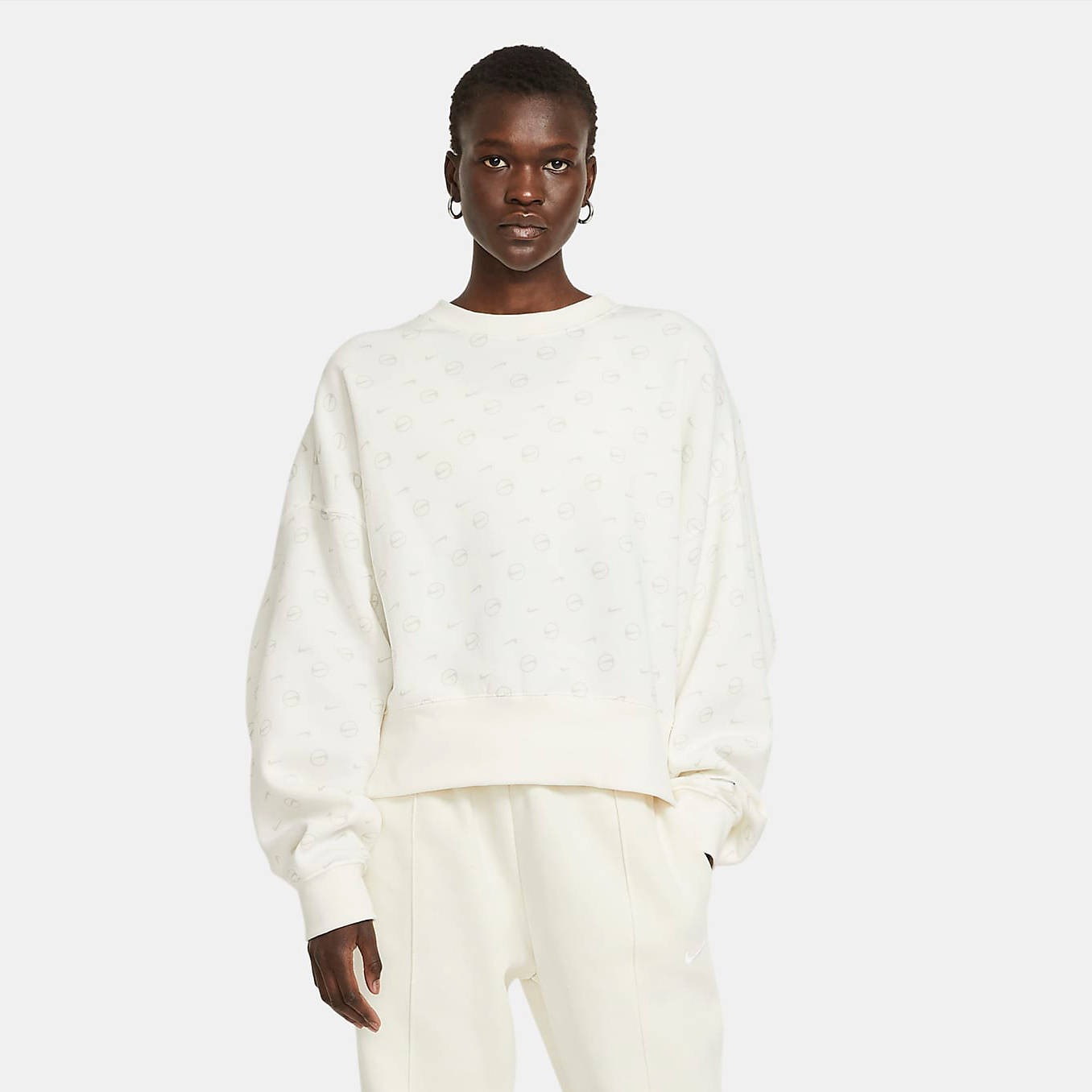 Nike Sportswear Women’s Fleece Printed Crew Sweatshirt