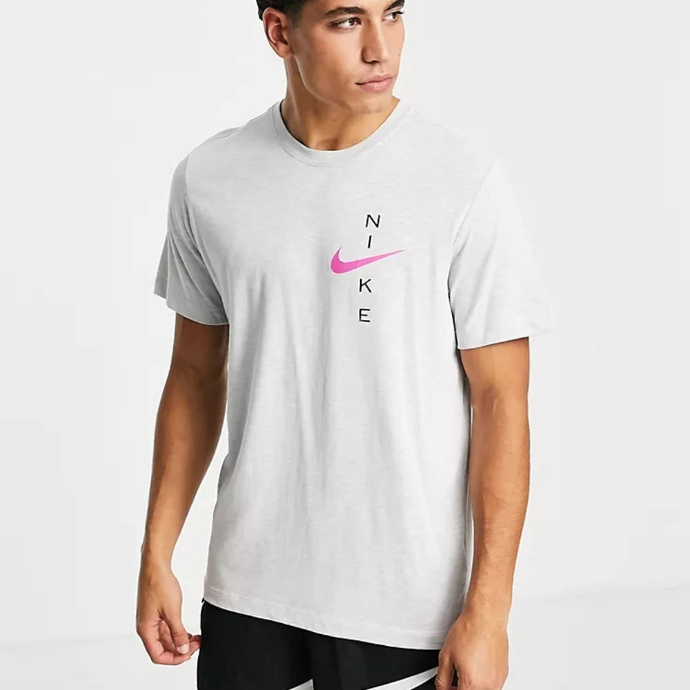 Nike Training Logo Graphic T-Shirt - White | The Sole Supplier