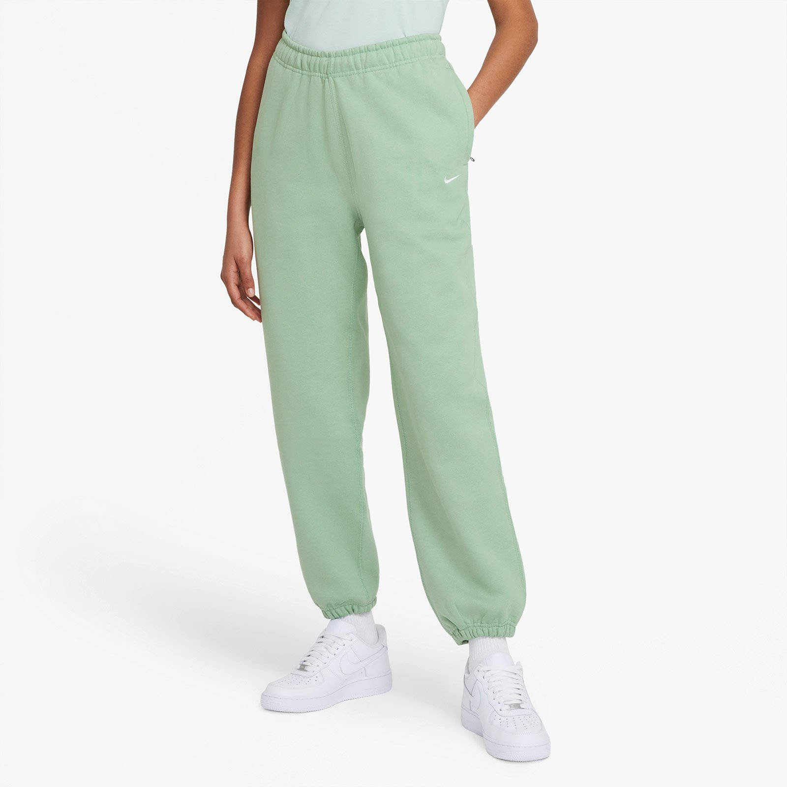 NikeLab Solo Swoosh Fleece Pant Green