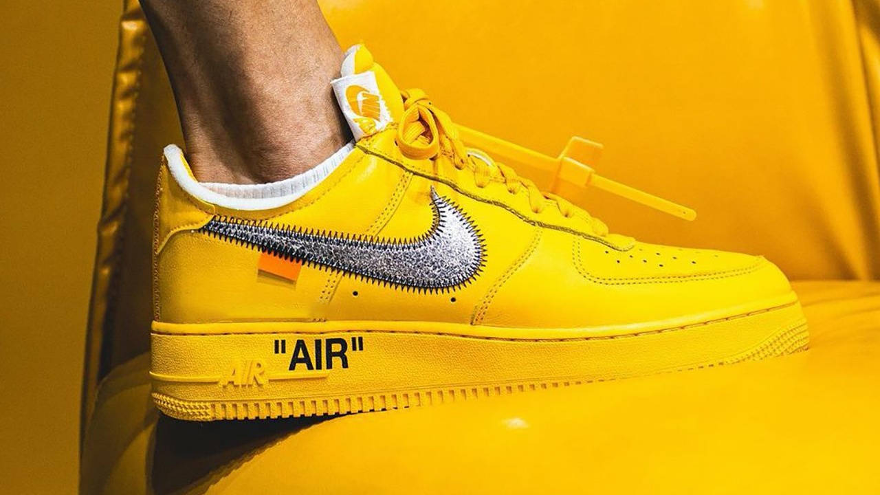 Best Air Force - Off-White x Nike Air Force 1 "University Gold" (2021)