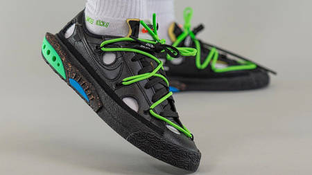 The Off-White x Nike Blazer Low "Black" Is Like a Spaceship for Your Feet The Off-White x Nike Blazer Low "Black" Is Like a Spaceship for Your Feet