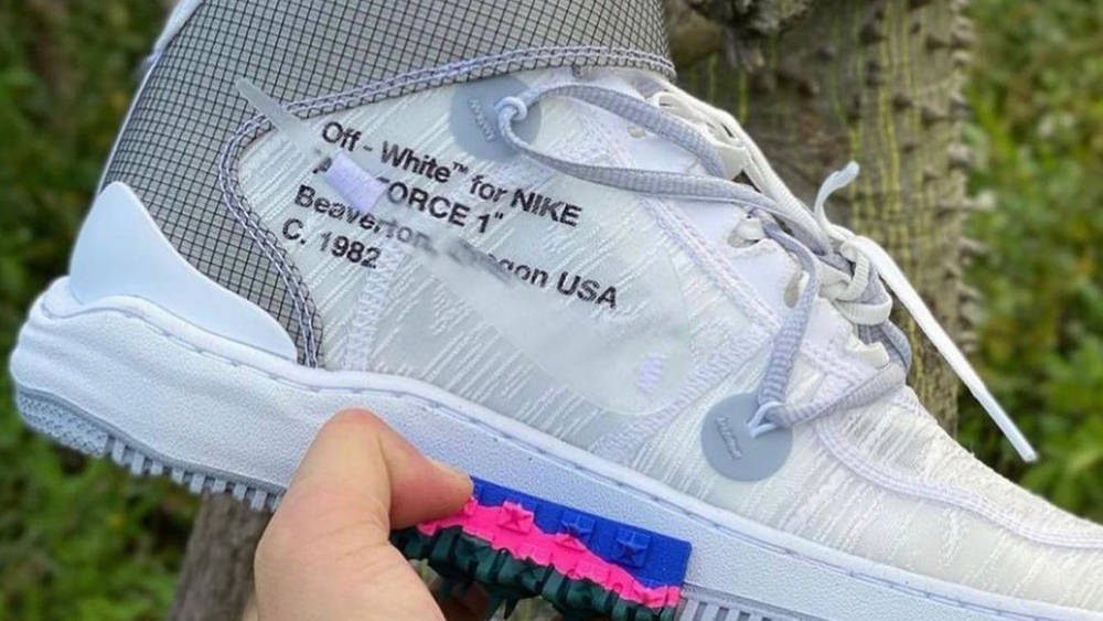Image via ryivibes Off-White x Nike Air Force 1 Mid "White"