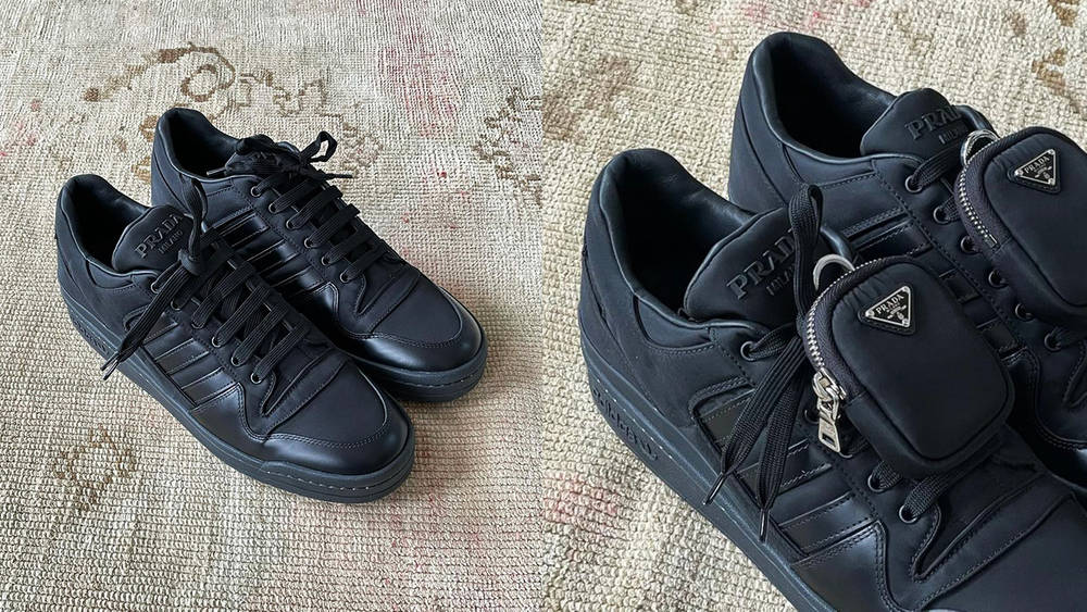 Image via hidden.ny Prada x adidas Forum Low "Black"