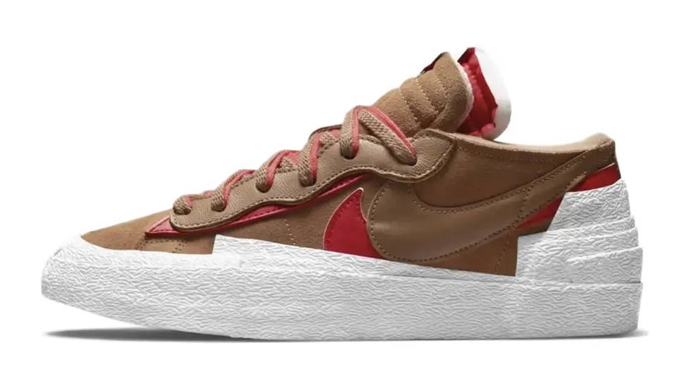 sacai x Nike Blazer Low British Tan