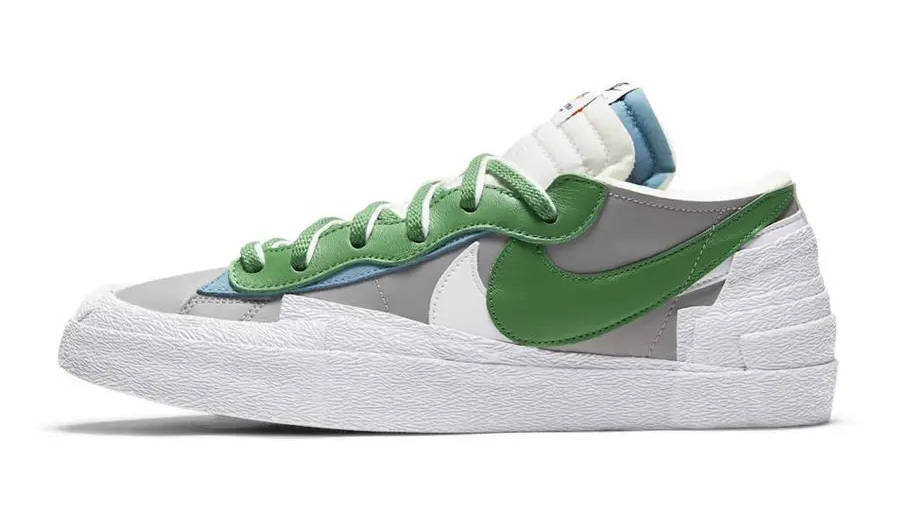 sacai x Nike Blazer Low Medium Green Grey