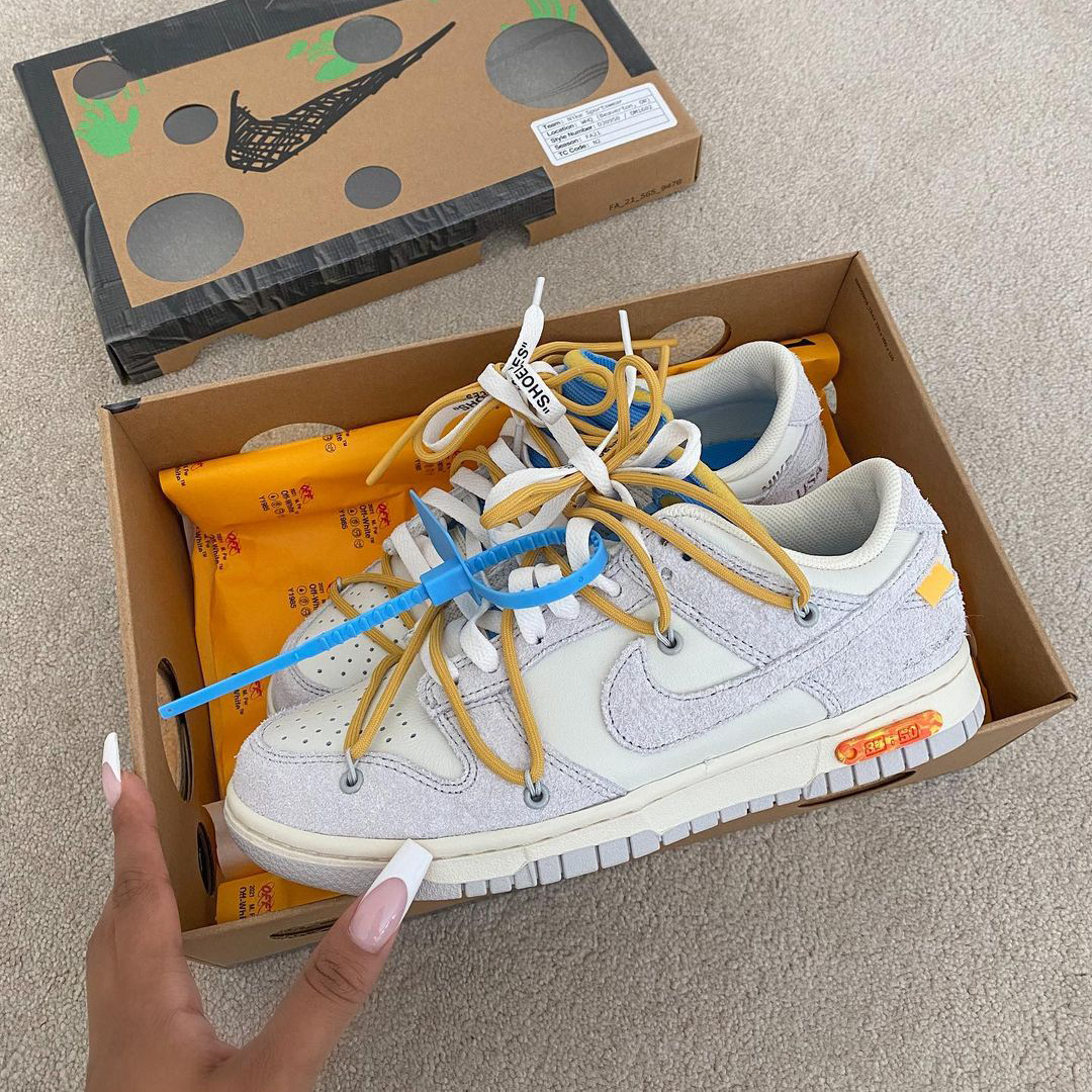 NIKE DUNK LOW OFF-WHITE LOT 10 SIZE 11 VIRGIL ABLOH THE 50