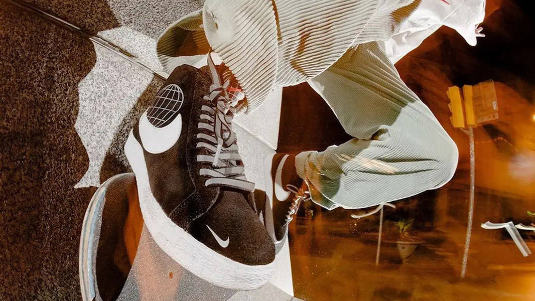 SKATEDELUXE x Nike SB Blazer Mid on foot