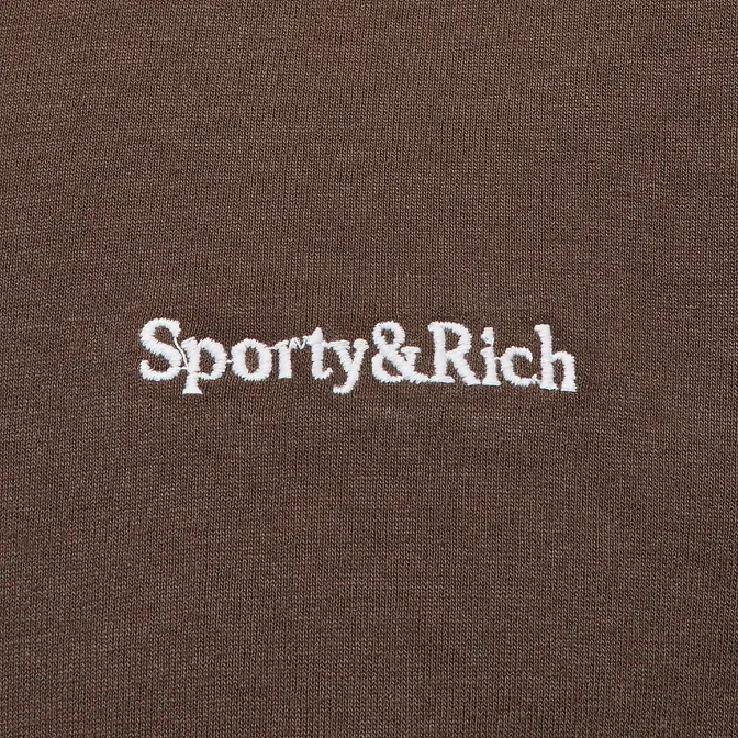 Sporty & Rich Serif Logo T-Shirt | Where To Buy | The Sole Supplier