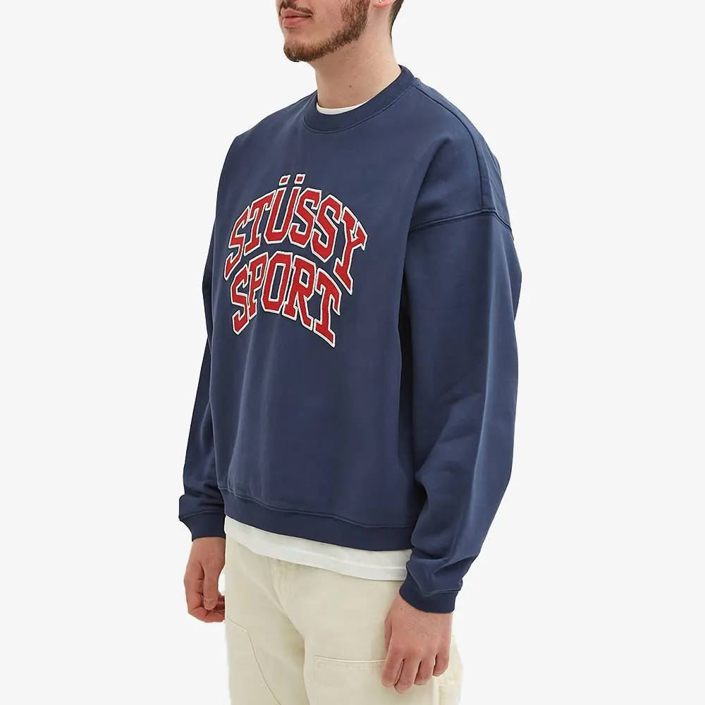 Stussy Relaxed Oversized Crew Sweat | Where To Buy | 118517-blac