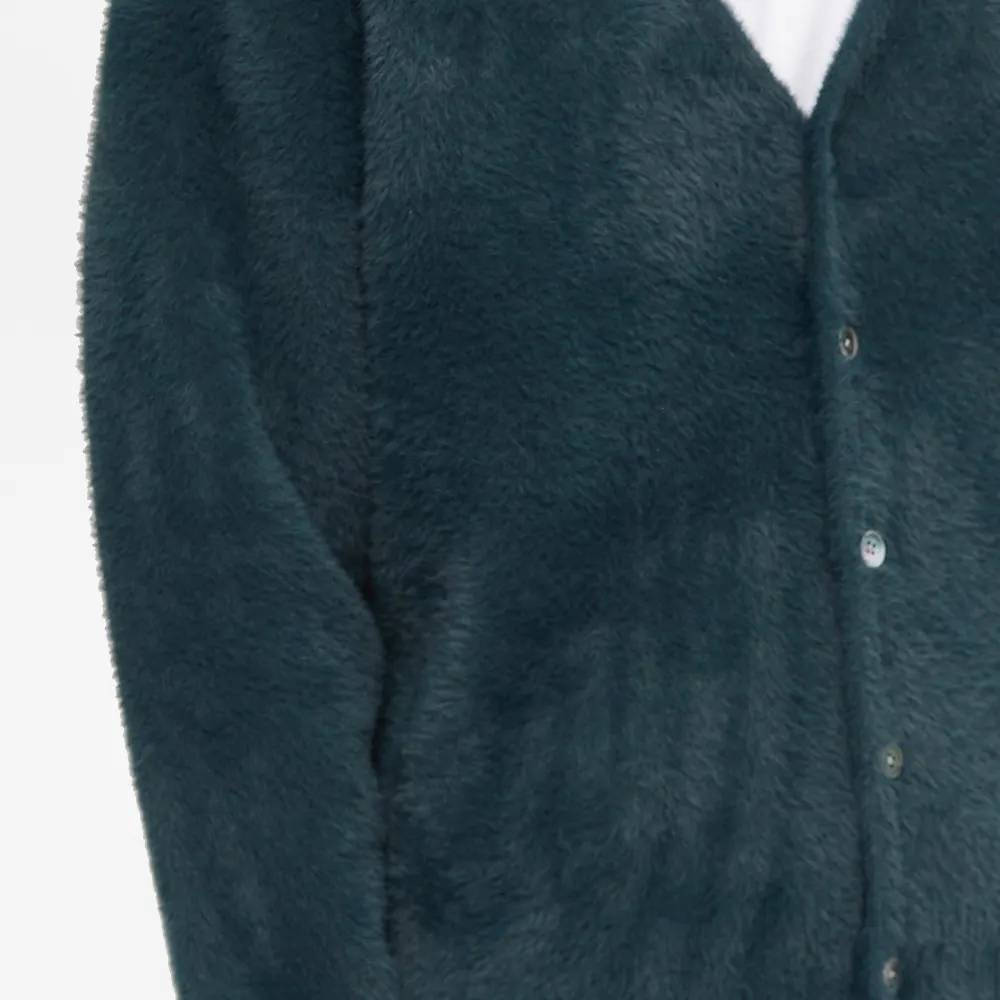 Stussy Shaggy Cardigan - Dark Green | The Sole Supplier