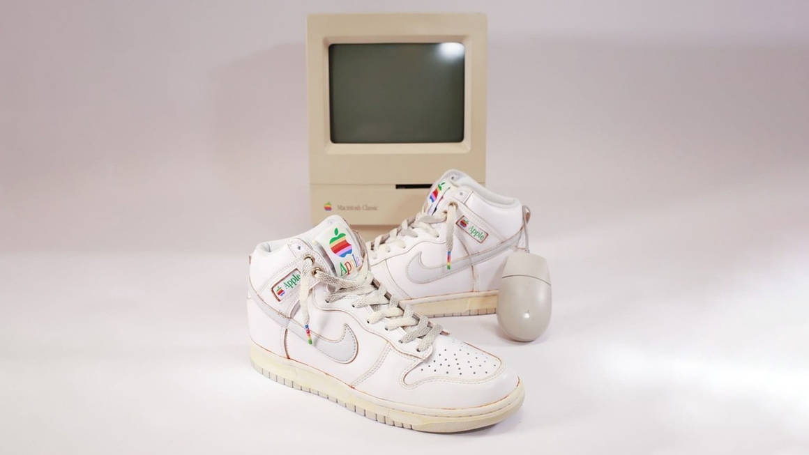 The TDFU x Foxtrot x Nike Dunk High Is Inspired by Apple's Vintage 