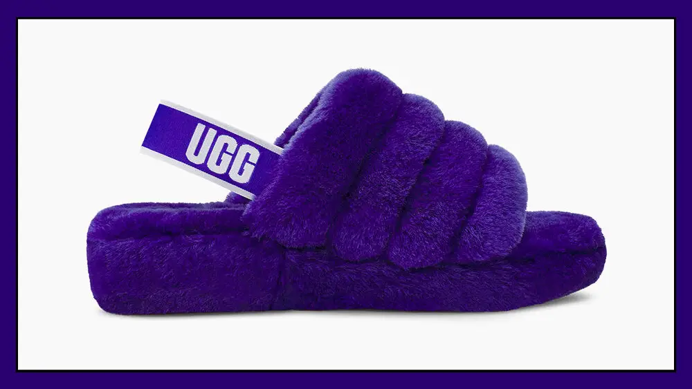 Purple ugg shop slides